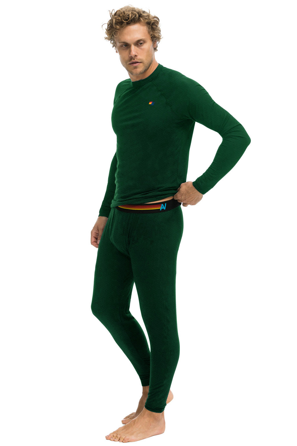 MEN'S THERMAL BASE LAYER SET - FOREST BASE LAYER Aviator Nation 