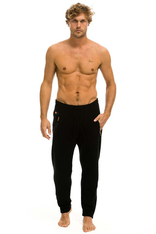 MEN'S VINTAGE CABIN CASHMERE SWEATER PANT - BLACK WOMENS Aviator Nation 