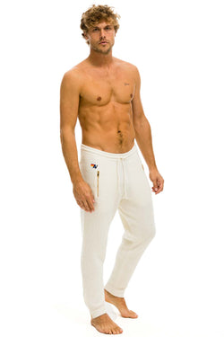 MEN'S VINTAGE CABIN CASHMERE SWEATER PANT - VINTAGE WHITE WOMENS Aviator Nation 