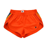 NEW WOMEN'S 5 STRIPE FLEX BOARD SHORTS - ORANGE // RAINBOW Women's Board Shorts Aviator Nation 