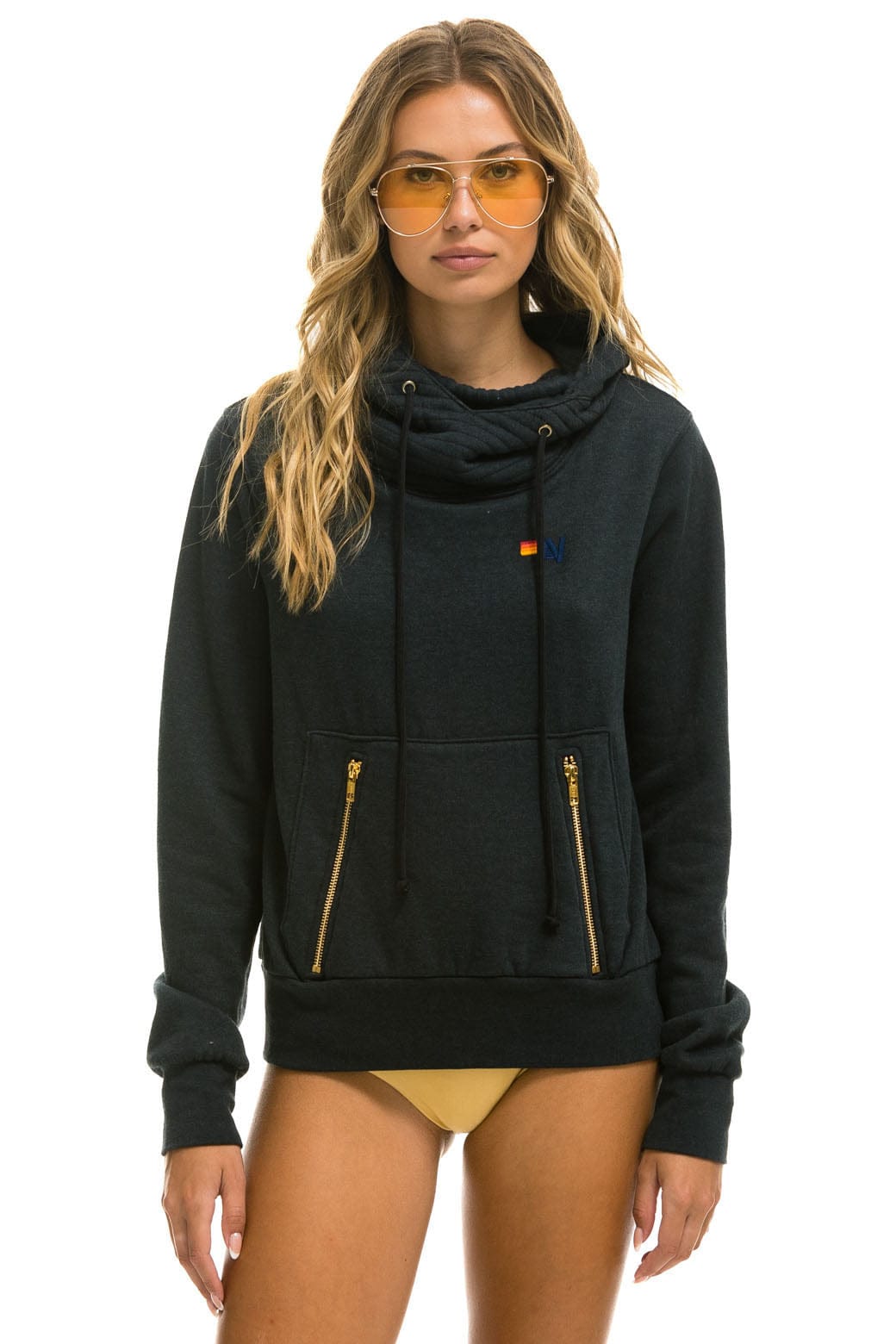 NINJA PULLOVER HOODIE - CHARCOAL Hoodie Aviator Nation 