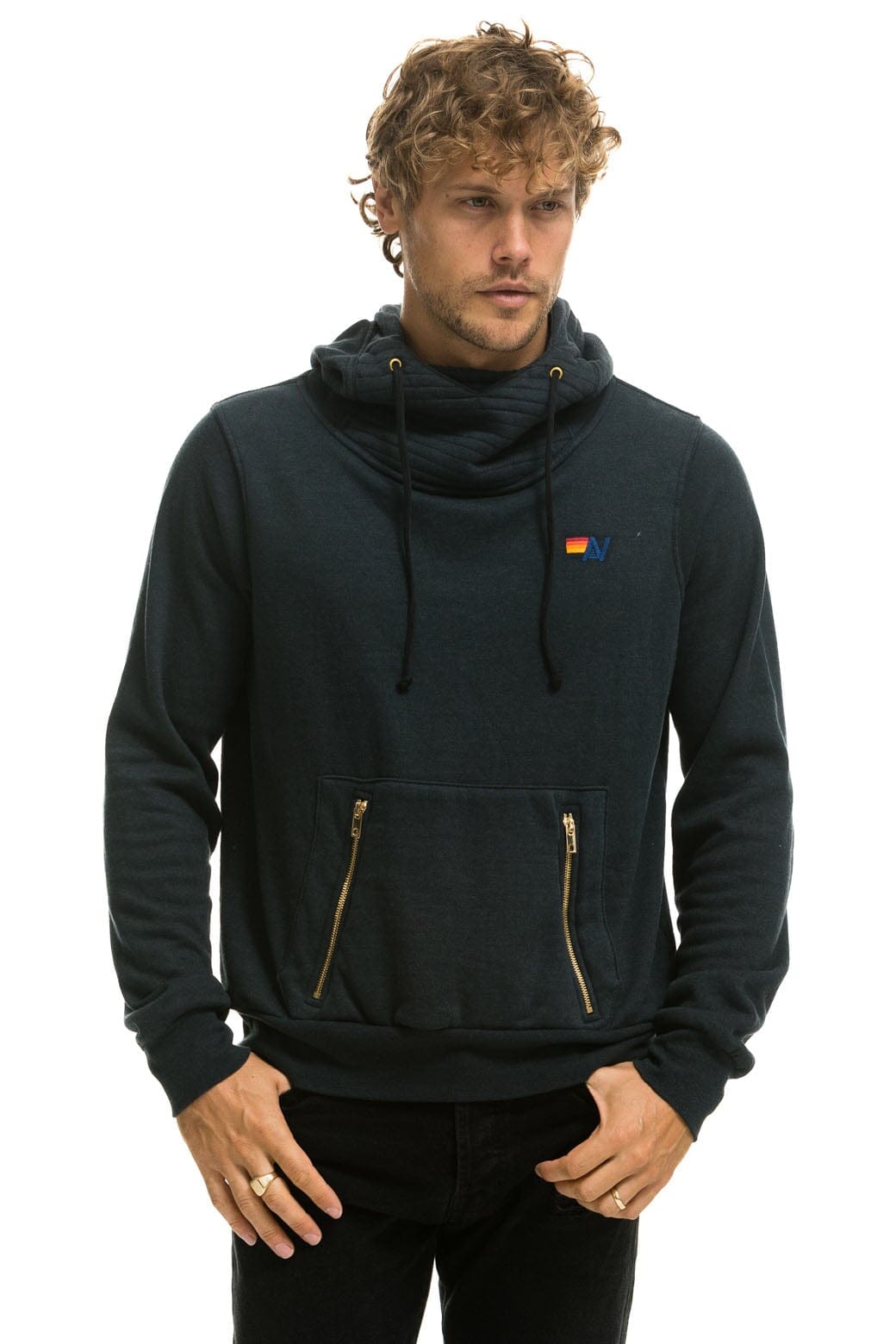 NINJA PULLOVER HOODIE - CHARCOAL Hoodie Aviator Nation 