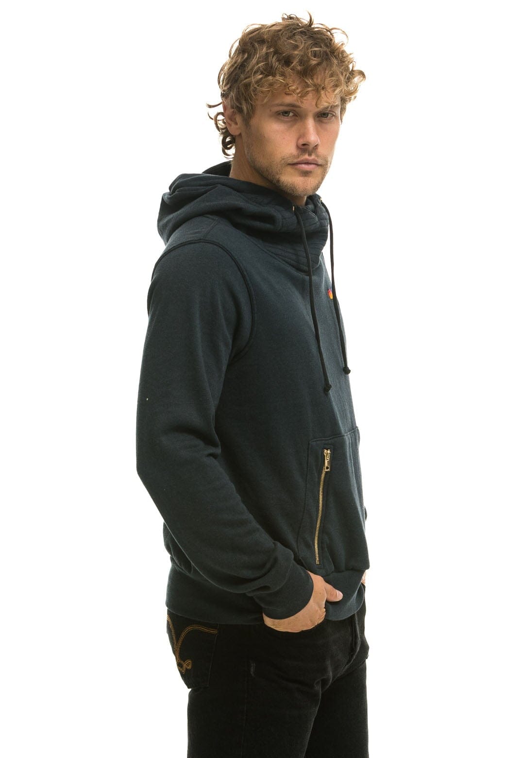 NINJA PULLOVER HOODIE - CHARCOAL Hoodie Aviator Nation 