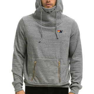 NINJA PULLOVER HOODIE - HEATHER GREY Hoodie Aviator Nation 