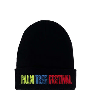 PALM TREE FESTIVAL ASPEN 2023 BEANIE - BLACK