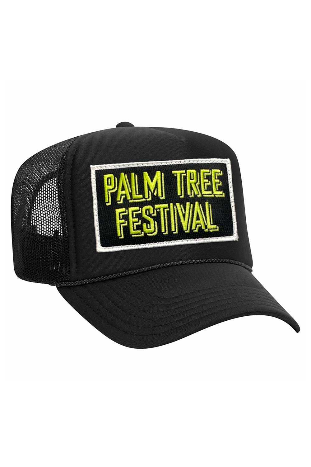 PALM TREE FESTIVAL ASPEN 2023 VINTAGE LOW RISE TRUCKER - BLACK Aviator Nation 