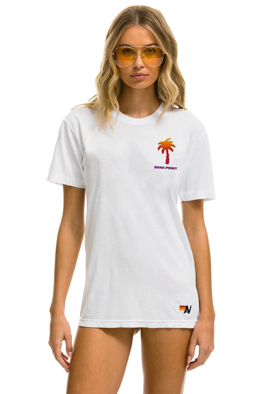 PALM TREE FESTIVAL DANA POINT 2023 TEE - WHITE Aviator Nation 