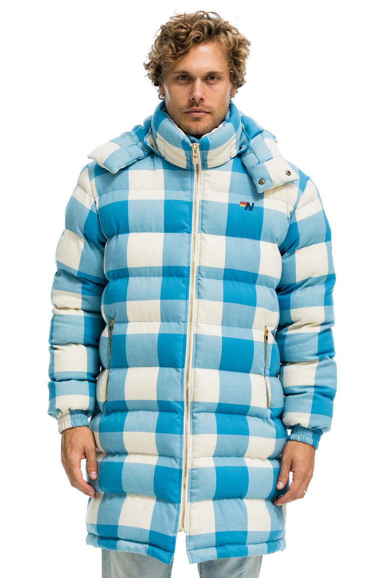 PLAID UNISEX LONG TREKKER JACKET - HAYDEN PLAID Jacket Aviator Nation
