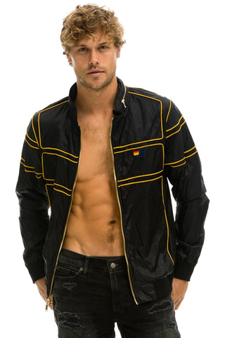 RACER JACKET - BLACK Men's Outerwear Aviator Nation 