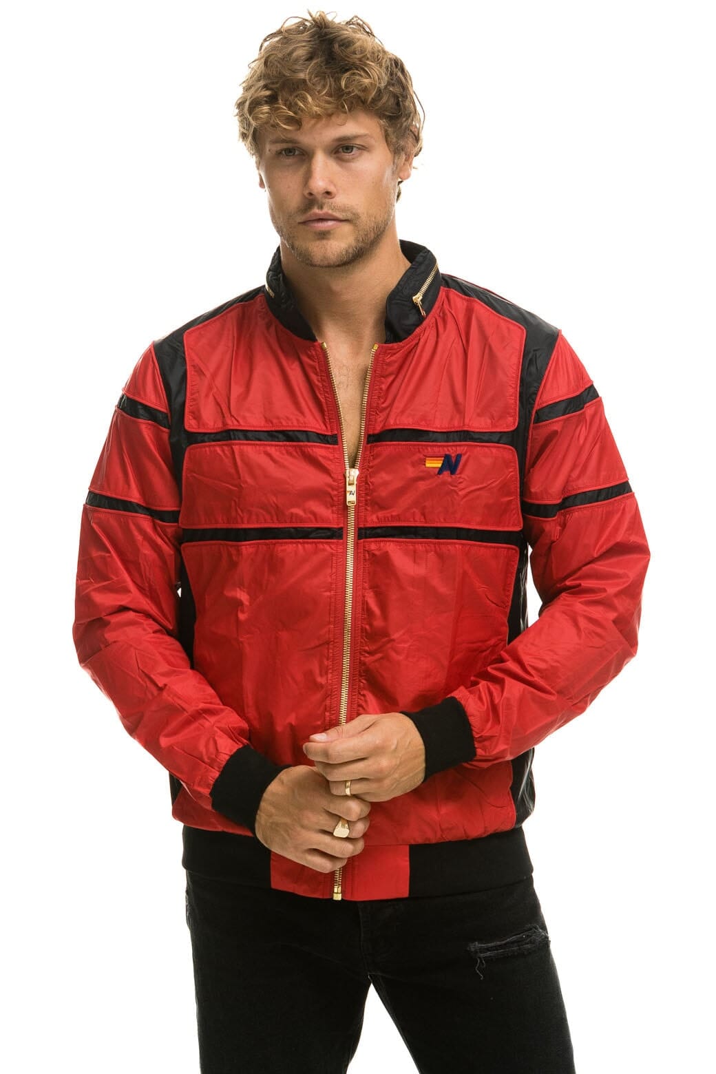RACER JACKET - CHERRY Men's Outerwear Aviator Nation 