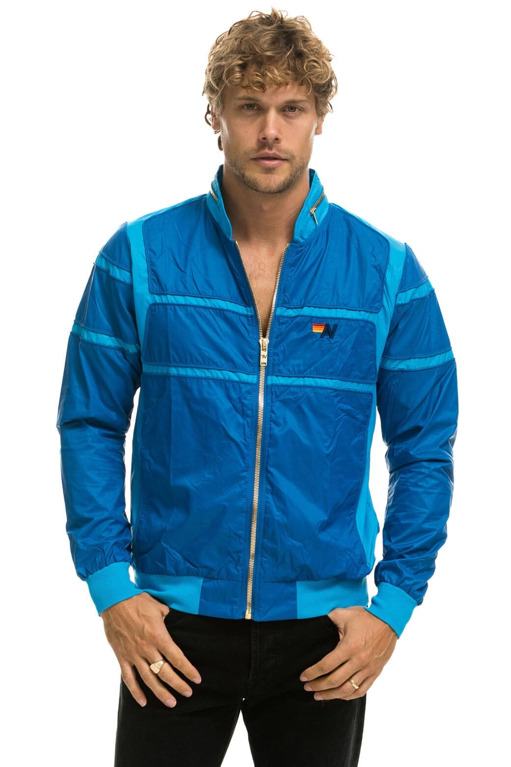 RACER JACKET - SNORKEL BLUE Men's Outerwear Aviator Nation 
