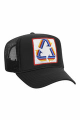 RECYCLE TRUCKER HAT HATS Aviator Nation OS BLACK 