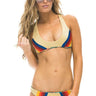 REVERSIBLE SPORTY BIKINI BOTTOM - GOLD // KAUAI Swim Aviator Nation 