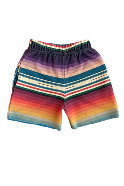 SERAPE KIDS SWEATSHORTS - BLUE Kids Shorts Aviator Nation 