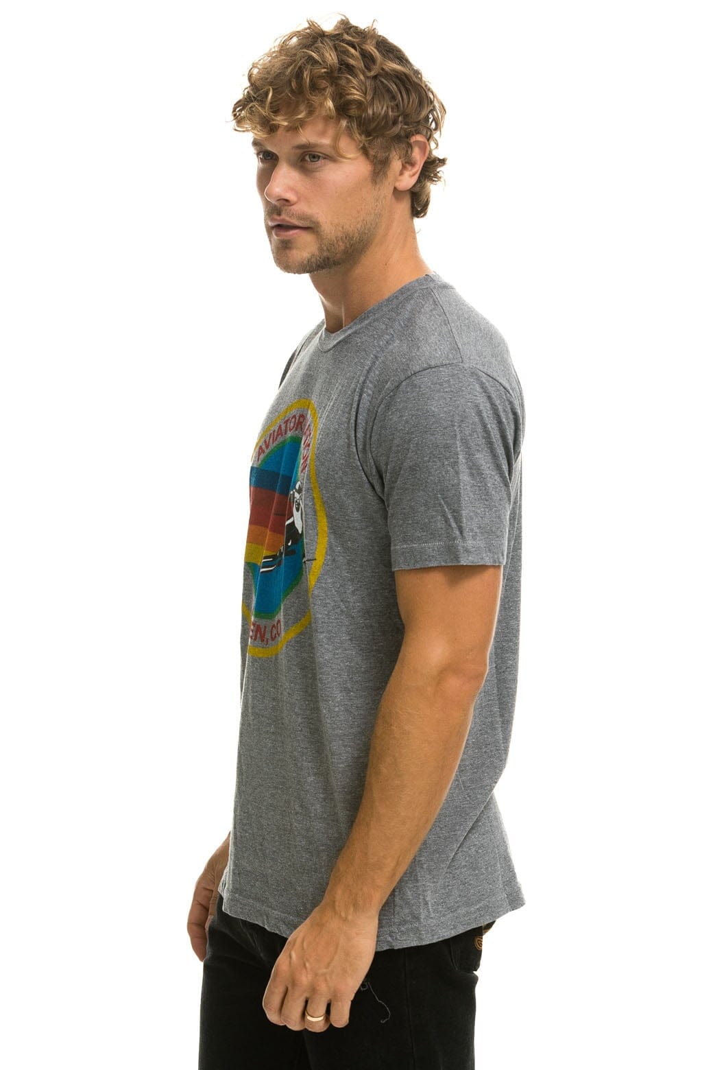 SIGNATURE ASPEN TEE - HEATHER GREY Tees Aviator Nation 