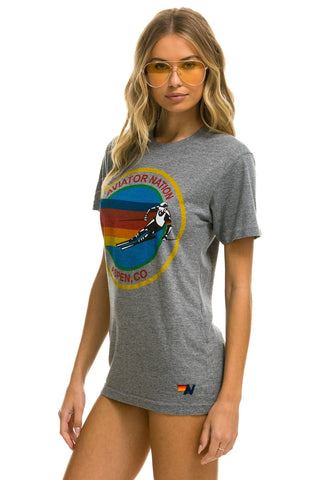 SIGNATURE ASPEN TEE - HEATHER GREY Tees Aviator Nation 