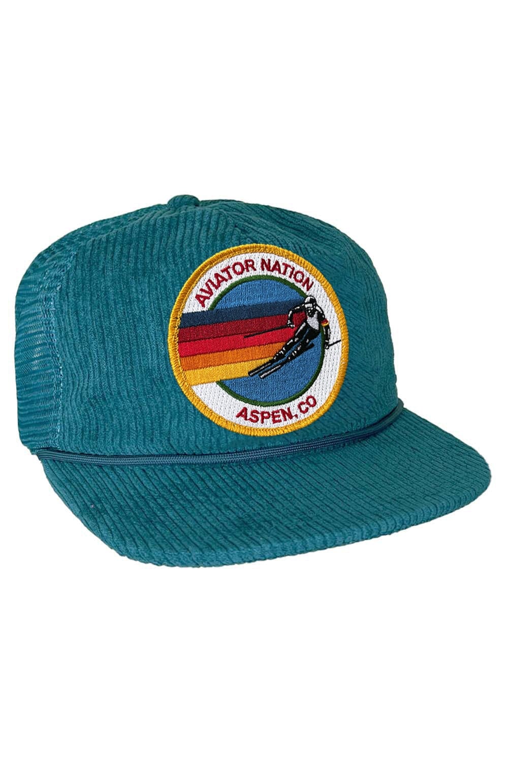 SIGNATURE ASPEN - VINTAGE CORDUROY MESH TRUCKER HATS Aviator Nation SEA BLUE 