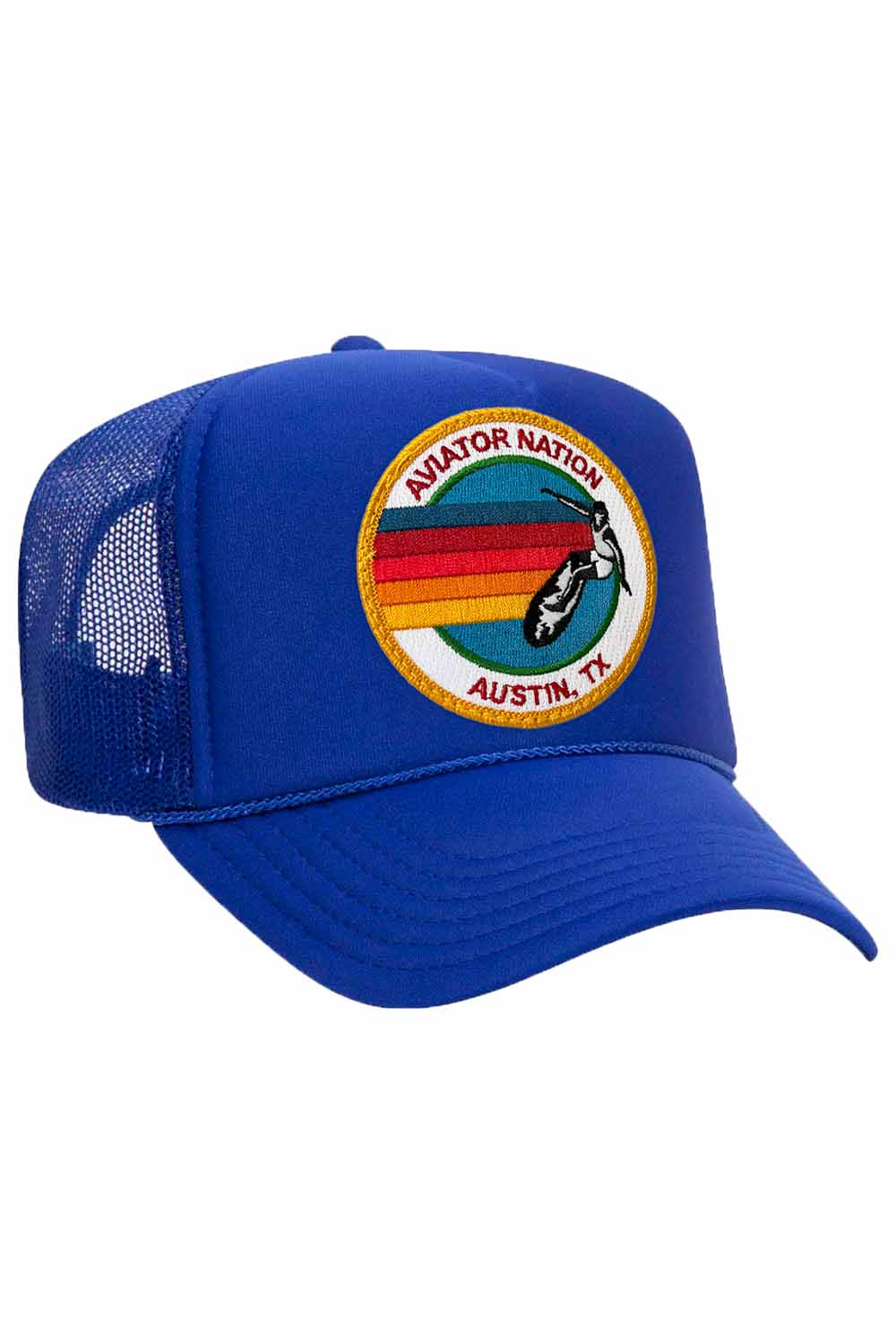 SIGNATURE AUSTIN TRUCKER HAT HATS Aviator Nation ROYAL 