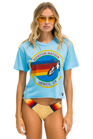 SIGNATURE BOYFRIEND TEE - SKY Boyfriend Tee Aviator Nation 