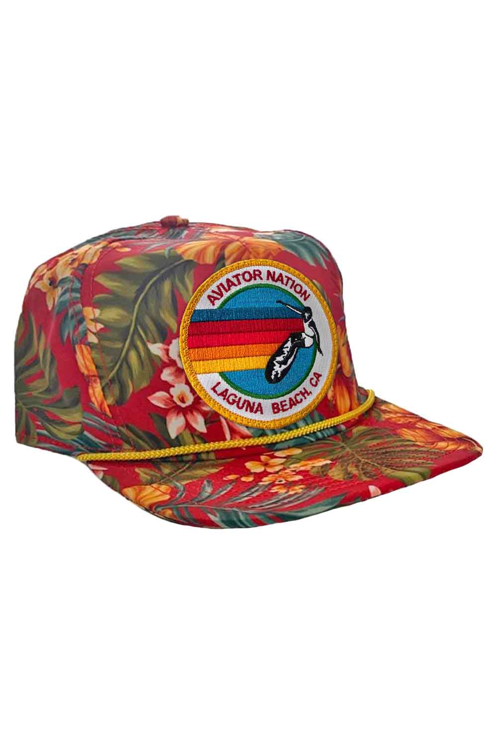 SIGNATURE LB - VINTAGE SAFARI TWILL LOW RISE TRUCKER HATS Aviator Nation RED 