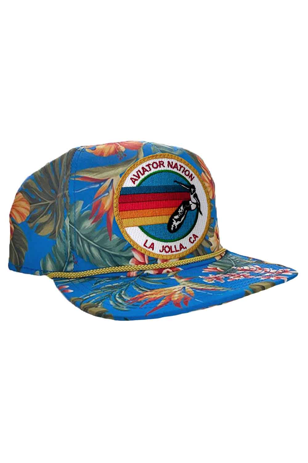 SIGNATURE LJ - VINTAGE SAFARI TWILL LOW RISE TRUCKER HATS Aviator Nation VINTAGE BLUE 