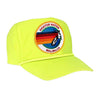 SIGNATURE MALIBU VINTAGE NYLON TRUCKER HAT HATS Aviator Nation NEON YELLOW 