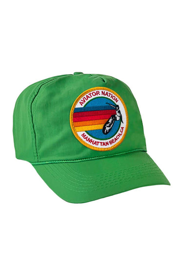 SIGNATURE MANHATTAN BEACH VINTAGE NYLON TRUCKER HAT HATS Aviator Nation 