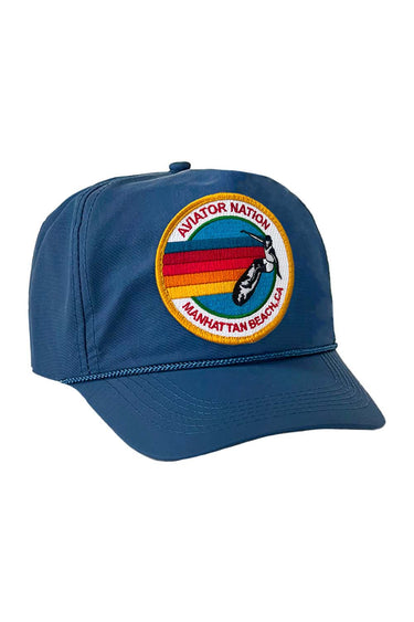SIGNATURE MANHATTAN BEACH VINTAGE NYLON TRUCKER HAT HATS Aviator Nation 