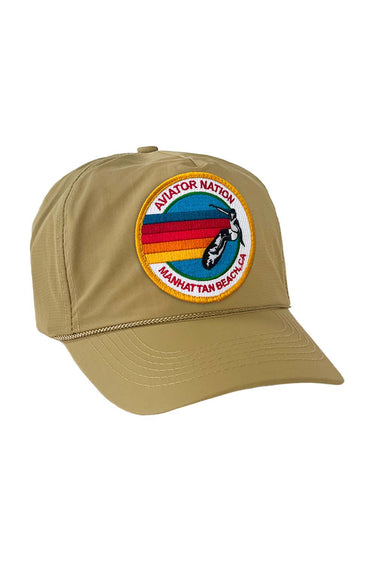 SIGNATURE MANHATTAN BEACH VINTAGE NYLON TRUCKER HAT HATS Aviator Nation 