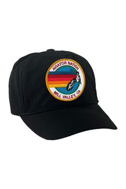 SIGNATURE MILL VALLEY VINTAGE NYLON TRUCKER HAT HATS Aviator Nation BLACK 