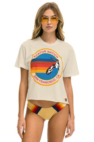 SIGNATURE SF BOYFRIEND TEE - VINTAGE WHITE Boyfriend Tee Aviator Nation 