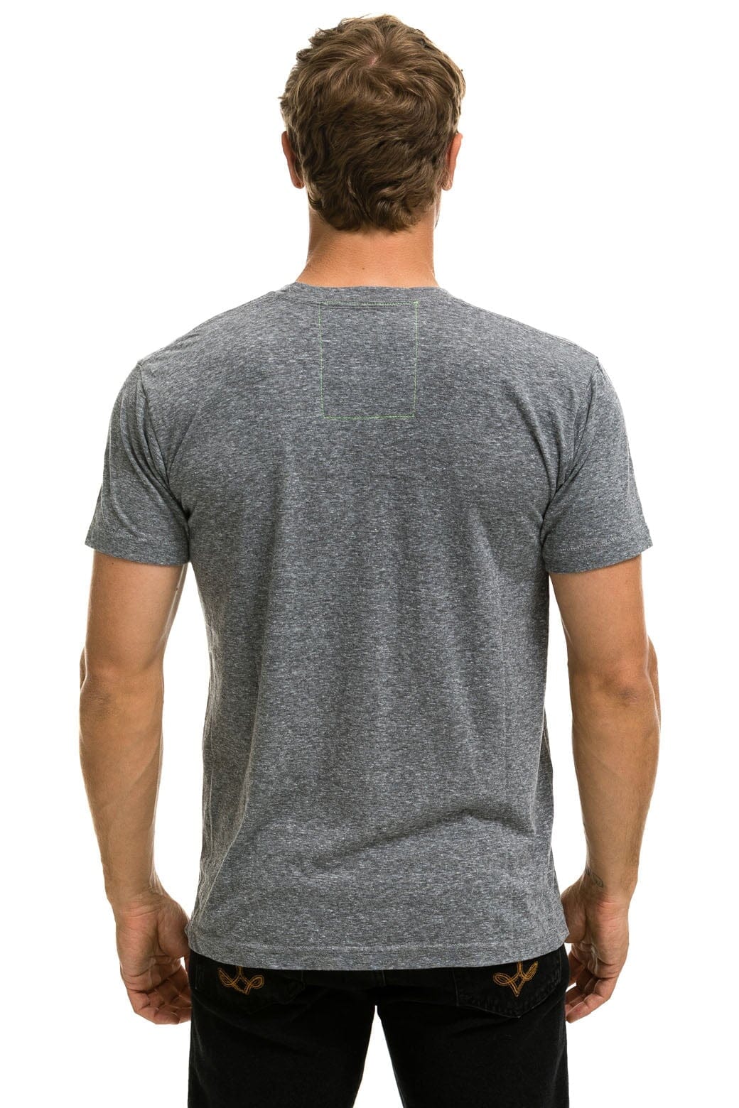 SIGNATURE SMALL CIRCLE LOGO TEE - HEATHER GREY Tees Aviator Nation 