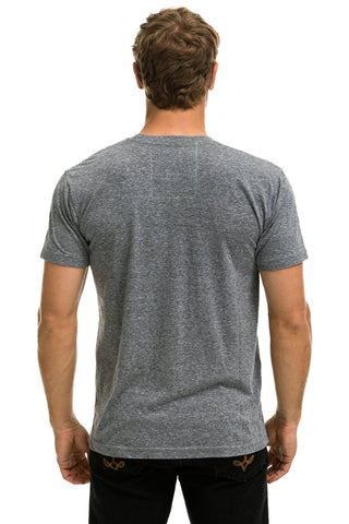 SIGNATURE SMALL CIRCLE LOGO TEE - HEATHER GREY Tees Aviator Nation 