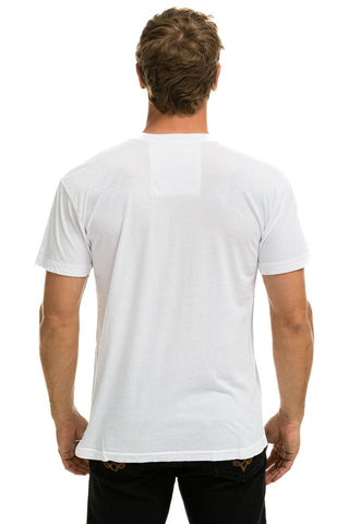 SIGNATURE SMALL VENICE CIRCLE TEE - WHITE Tees Aviator Nation 