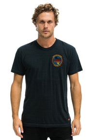 SIGNATURE TEXAS SMALL LOGO TEE - CHARCOAL Tees Aviator Nation 