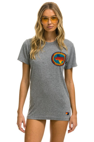 SIGNATURE TEXAS SMALL LOGO TEE - HEATHER GREY Tees Aviator Nation 