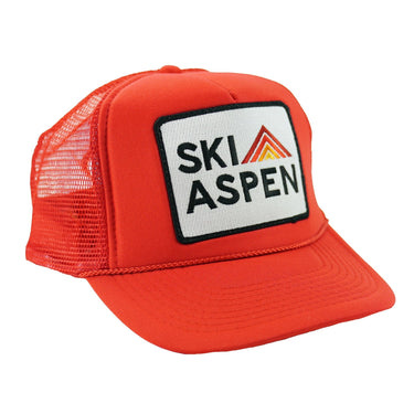 SKI ASPEN TRUCKER HAT HATS Aviator Nation RED 