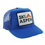 SKI ASPEN TRUCKER HAT HATS Aviator Nation ROYAL 