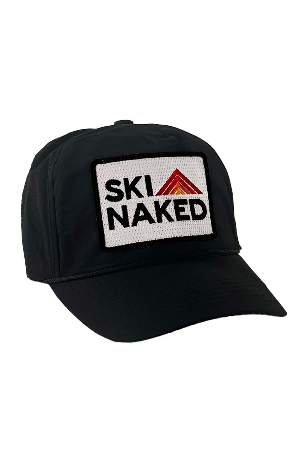 SKI NAKED - VINTAGE NYLON TRUCKER HAT HATS Aviator Nation BLACK 