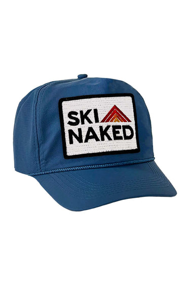 SKI NAKED - VINTAGE NYLON TRUCKER HAT HATS Aviator Nation NAVY 