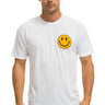 SMILEY 2 CREW TEE - WHITE Tees Aviator Nation 