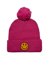 SMILEY POM POM RIB BEANIE Beanie Aviator Nation 