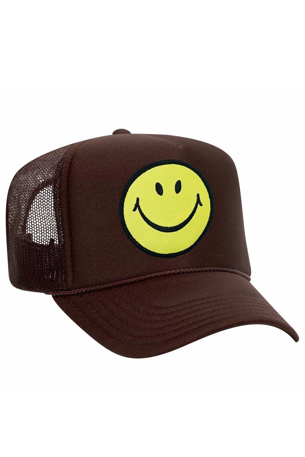 Smiley Vintage Trucker Hat Os / Purple