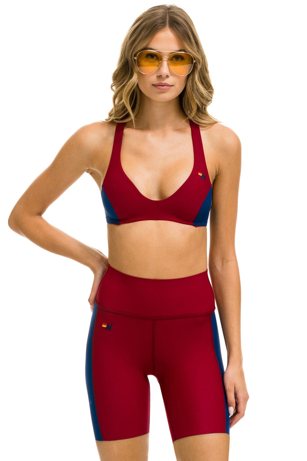 SPEED 6IN HI-RISE BIKER SHORT - BLAZE Women's Shorts Aviator Nation 