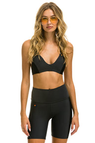 SPEED 6IN HI-RISE BIKER SHORT - TITANIUM Leggings Aviator Nation 