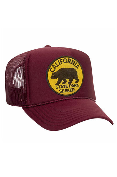 STATE PARK SEEKER VINTAGE TRUCKER HAT HATS Aviator Nation OS BROWN 