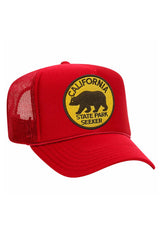 STATE PARK SEEKER VINTAGE TRUCKER HAT HATS Aviator Nation OS RED 