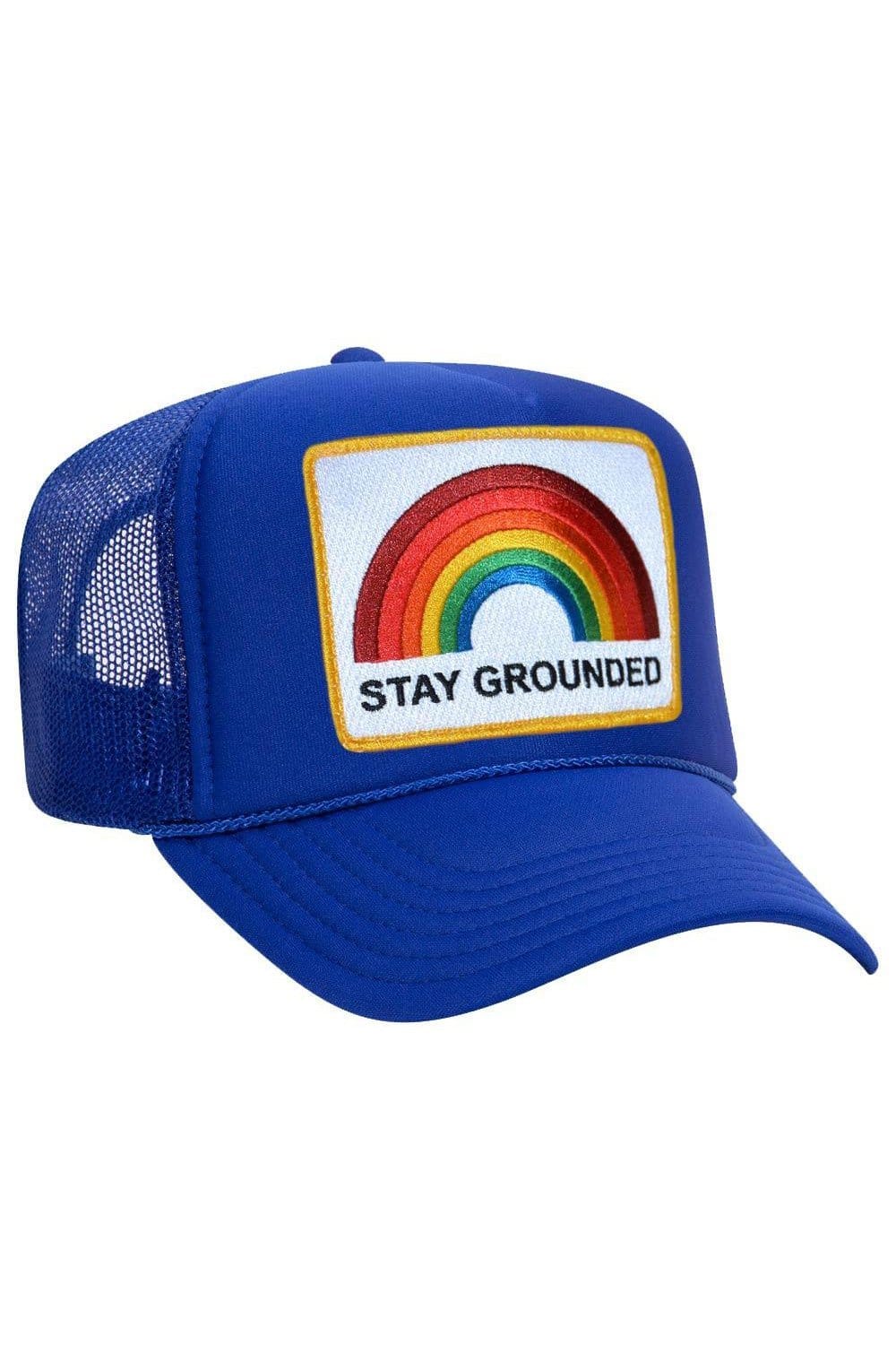 STAY GROUNDED TRUCKER HAT Trucker Hat Aviator Nation Royal 