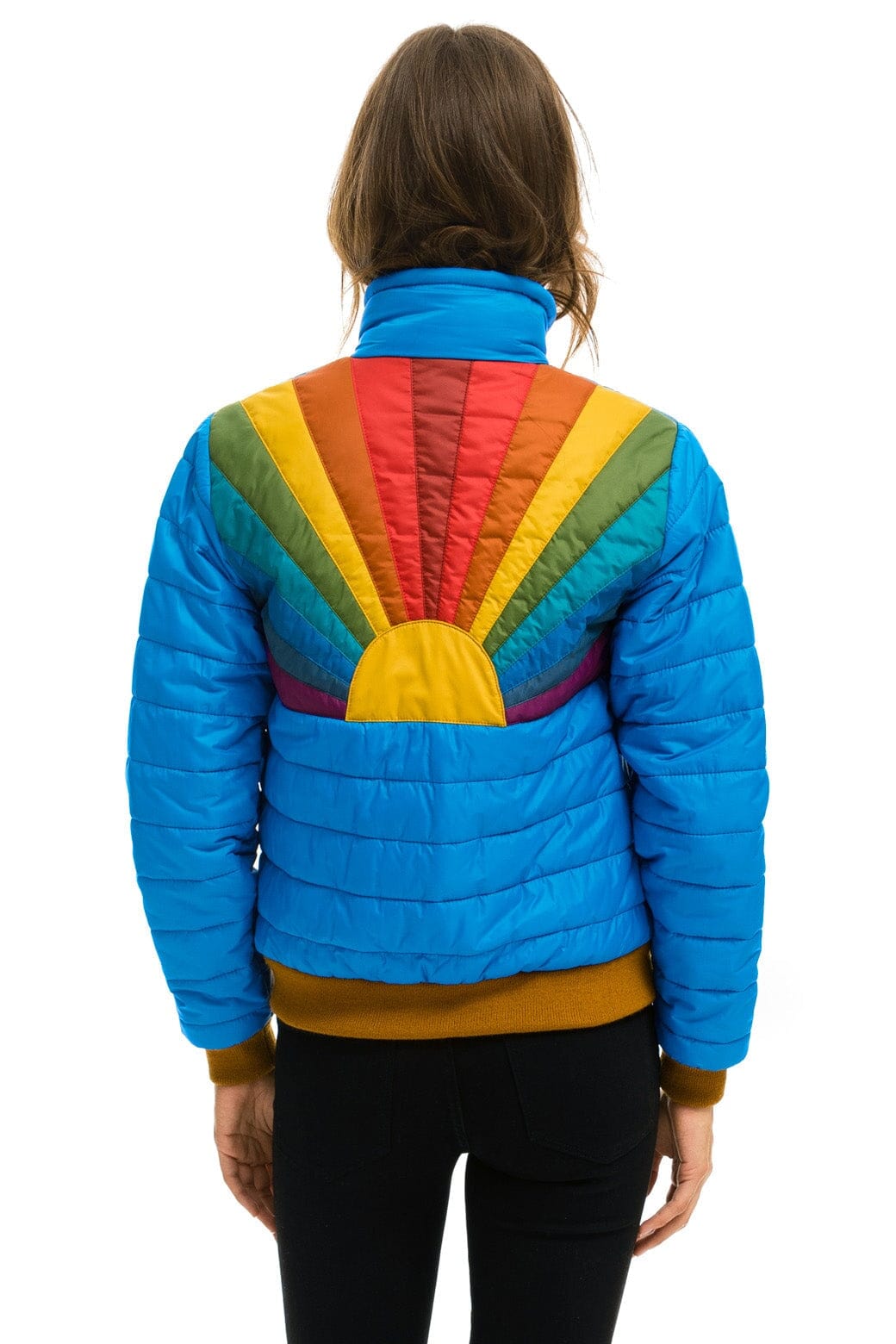 SUNBURST JACKET - BLUE CINA Women's Outerwear Aviator Nation 