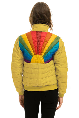 SUNBURST JACKET - KHAKI Women's Outerwear Aviator Nation 